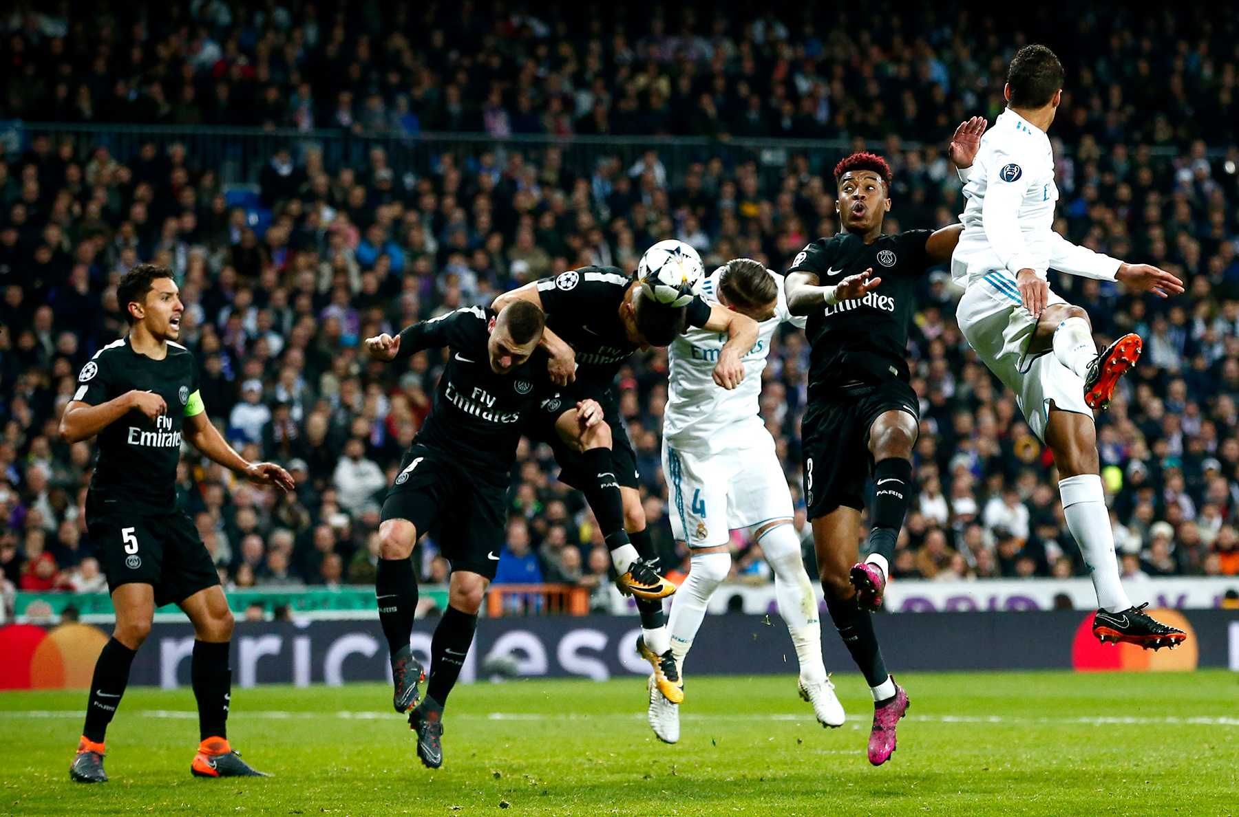 Match in Photos Paris SaintGermain Fall to Real Madrid in Champions