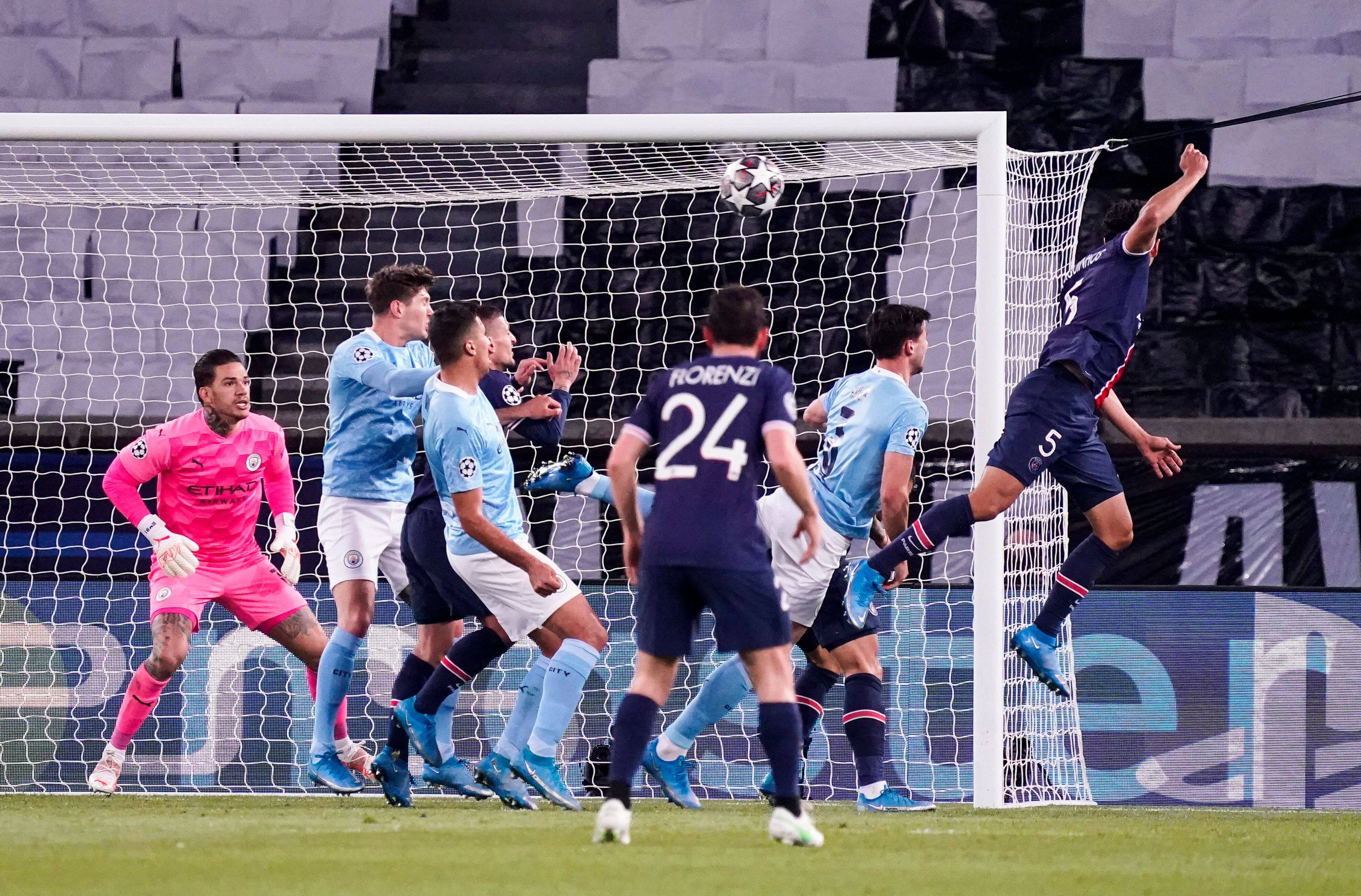 Video: Marquinhos Shocks Manchester City With a Champions League Header Goal - PSG Talk